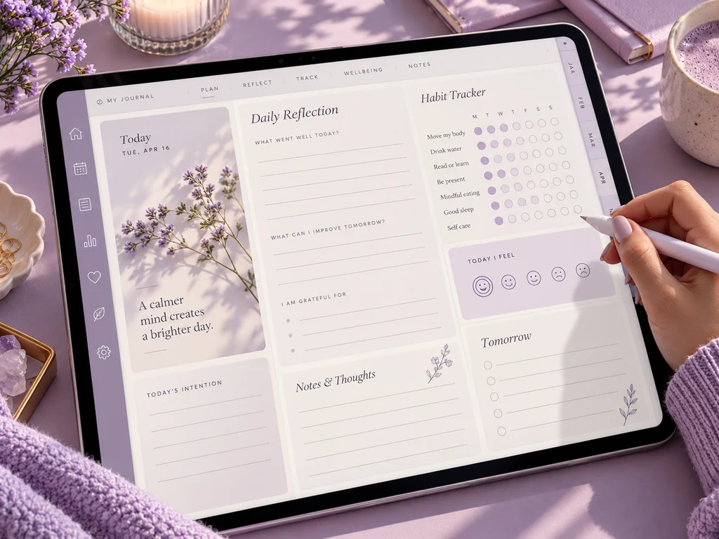 Journals & planners collection editorial illustration