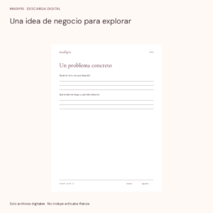 Una idea de negocio para explorar · vista del archivo real
