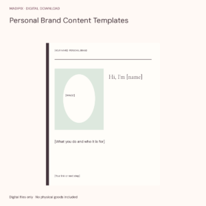Personal Brand Content Templates · actual file preview