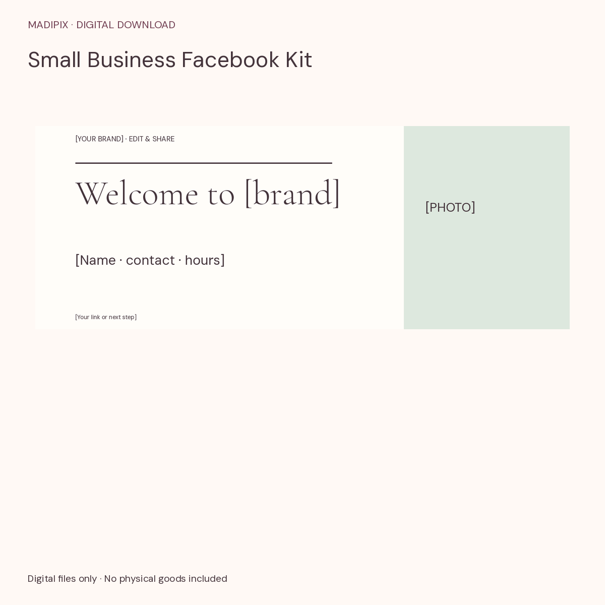 Small Business Facebook Kit · actual file preview