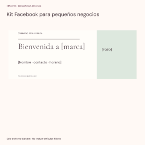 Kit Facebook para pequeños negocios · vista del archivo real