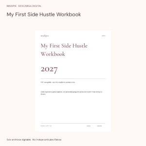 My First Side Hustle Workbook · vista del archivo real