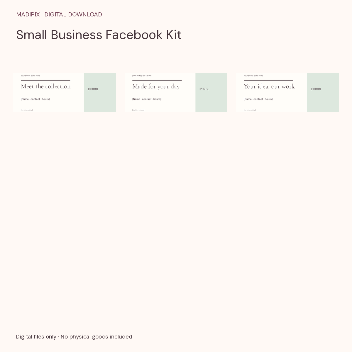 Small Business Facebook Kit · actual file preview