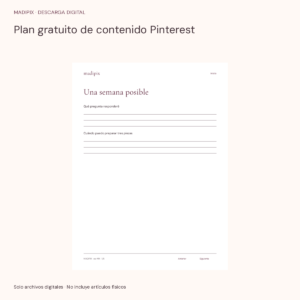 Plan gratuito de contenido Pinterest · vista del archivo real