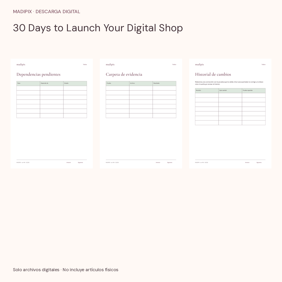 30 Days to Launch Your Digital Shop · vista del archivo real