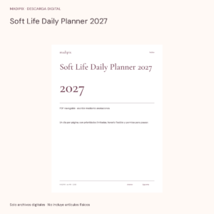 Soft Life Daily Planner 2027 · vista del archivo real