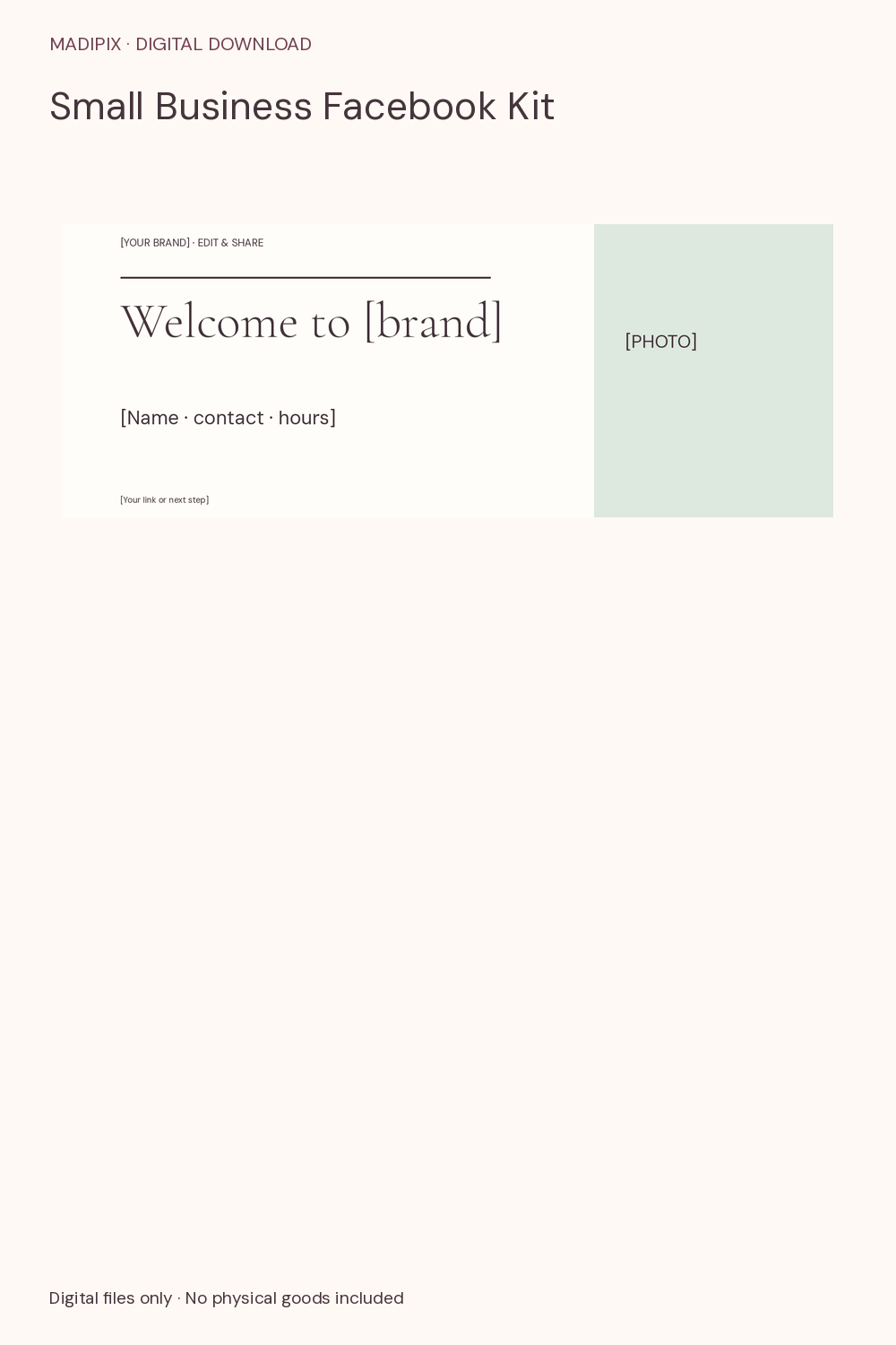 Small Business Facebook Kit · actual file preview