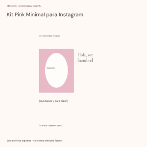 Kit Pink Minimal para Instagram · vista del archivo real