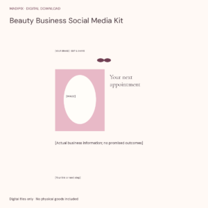 Beauty Business Social Media Kit · actual file preview