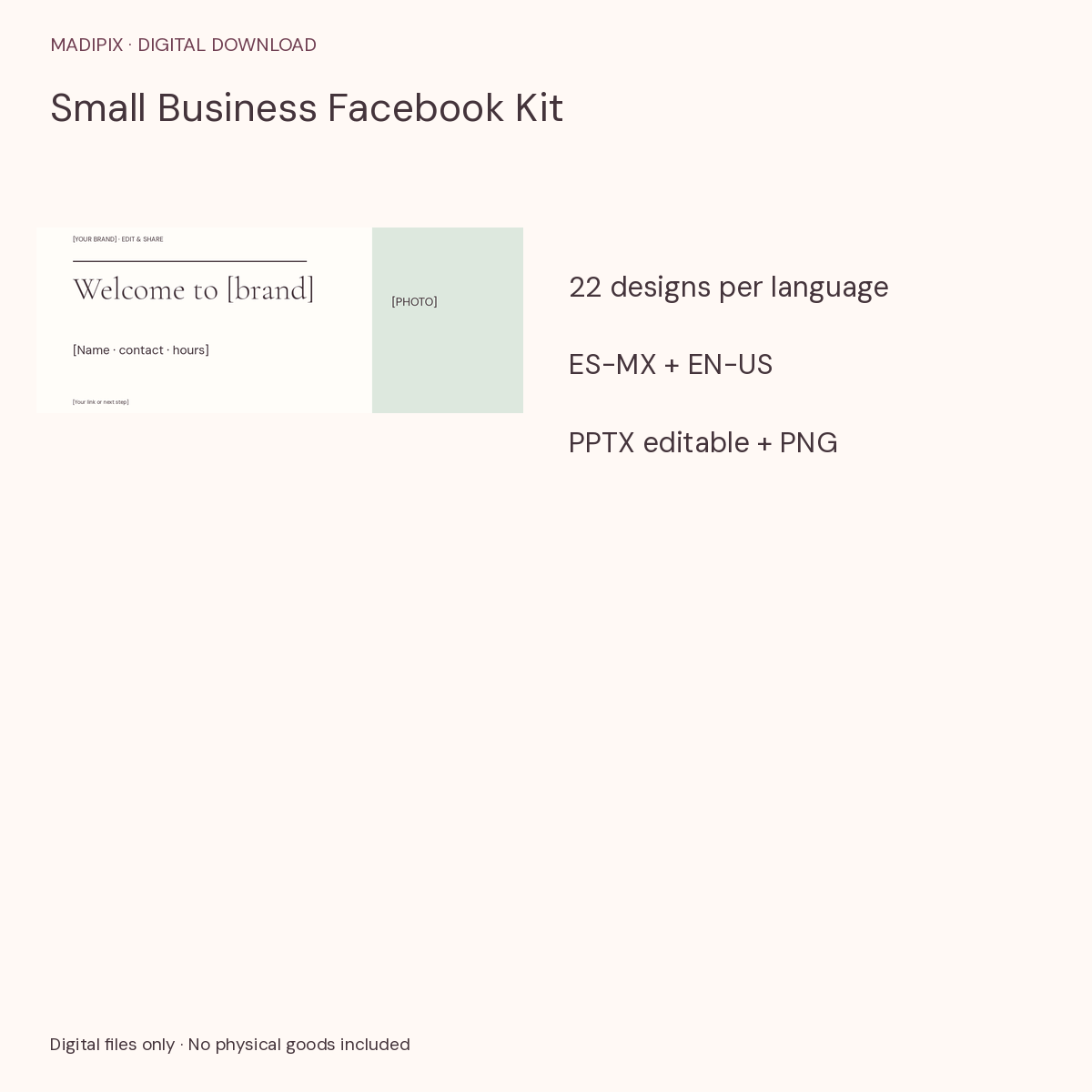 Small Business Facebook Kit · actual file preview