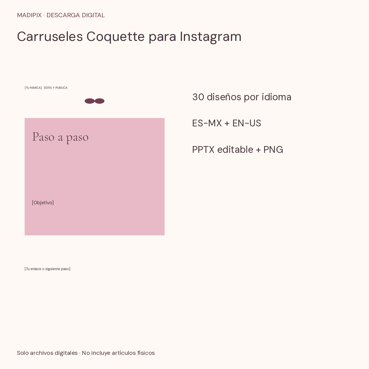 Carruseles Coquette para Instagram · vista del archivo real