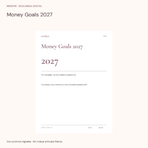 Money Goals 2027 · vista del archivo real