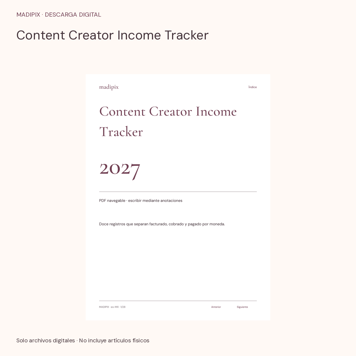 Content Creator Income Tracker · vista del archivo real