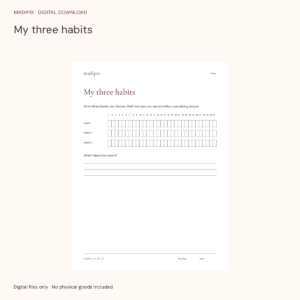 My three habits · actual file preview